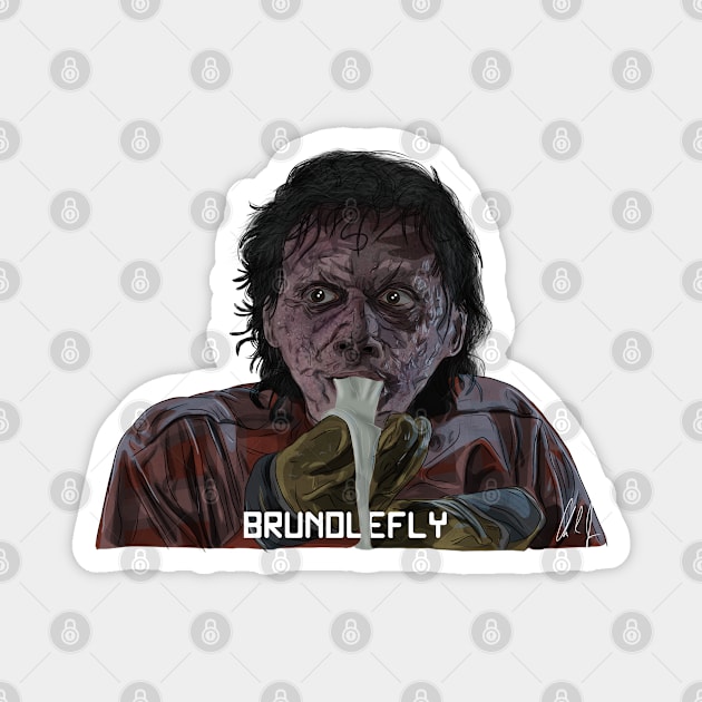 The Fly: Brundle Barf Magnet by 51Deesigns