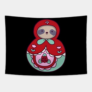 Russian Doll Sloth Tapestry