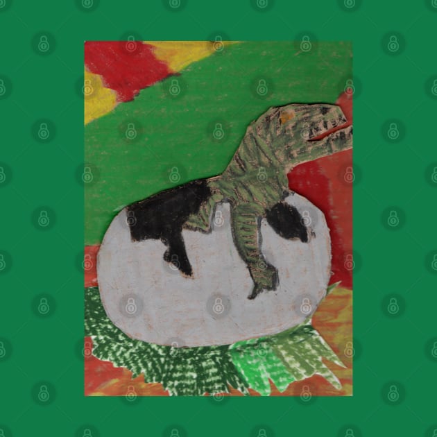 DINOSAUR EGG - Oil Pastel Art by Shano's Picks