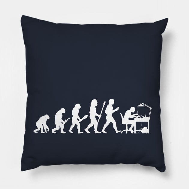 Evolution (dark colors) Pillow by SprueLife