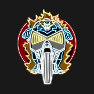 Ghost biker neon bg T-Shirt