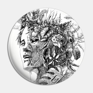 Plant Monster Girl - Dryad Close Up Pin