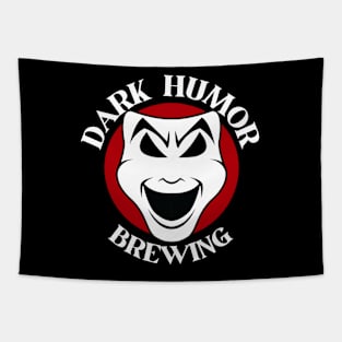 Dark Humor Brewing Circle Logo Tapestry