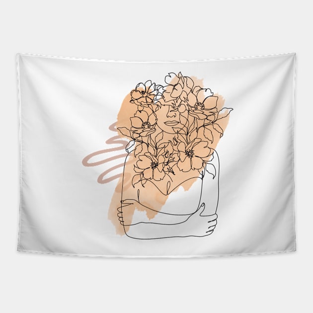 Flower Crown Tapestry by Milibella