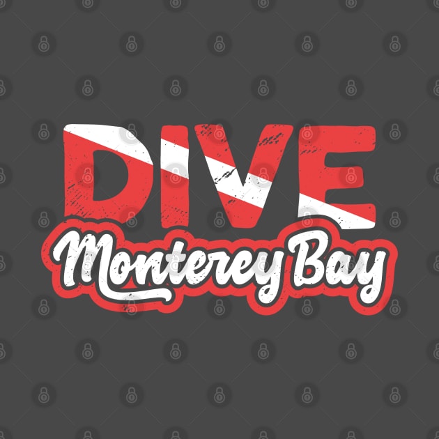 Scuba Diving T-Shirt Dive Monterey Bay Diver by Uinta Trading