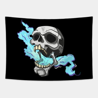 screaming skull Tapestry