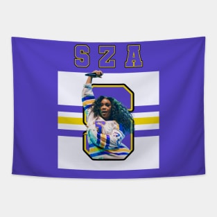 SZA - Vintage - Purple/Yellow Tapestry