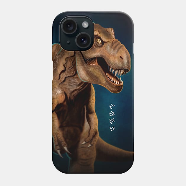 Tyrannosaurus rex - White Phone Case by Thor Reyes