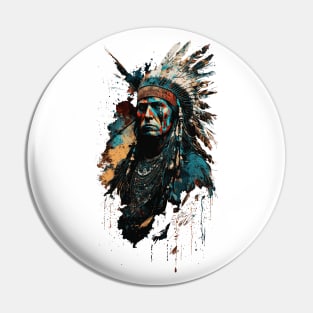 Native American Warrior V3 Pin