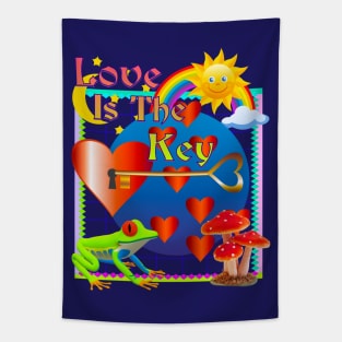 Love Is The Key (Tie Dye) Tapestry