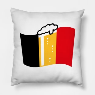 Belgium Beer Flag (Nation Of Beer / Beerland / 3C) Pillow