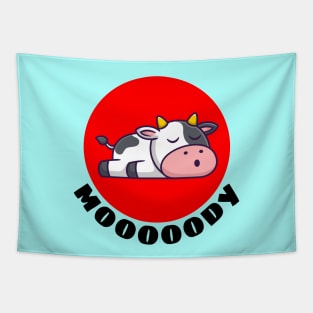 Moody Cow | Cow Pun Tapestry