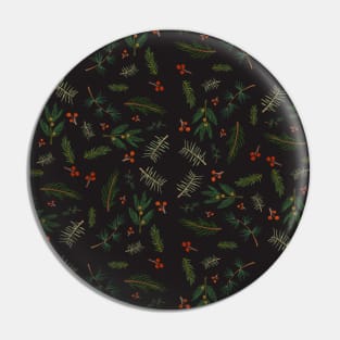 Christmas Tree Pattern - Dark Theme Pin