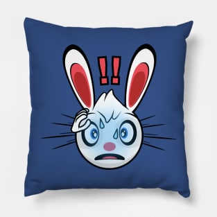 Shocked Rabbit Robert Pillow