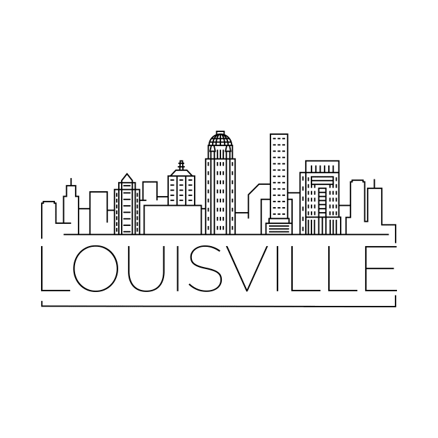 Louisville Minimal Skyline by kursatunsal