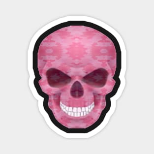 Pink Camouflage Skull Magnet