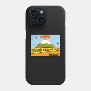 Haleakala National Park Hawaii Vintage Mid-Century Phone Case