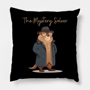 Capybara Detective The Mystery Solver Pillow