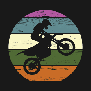 Motocross Dirt Bike Motorbike Sports Retro T-Shirt