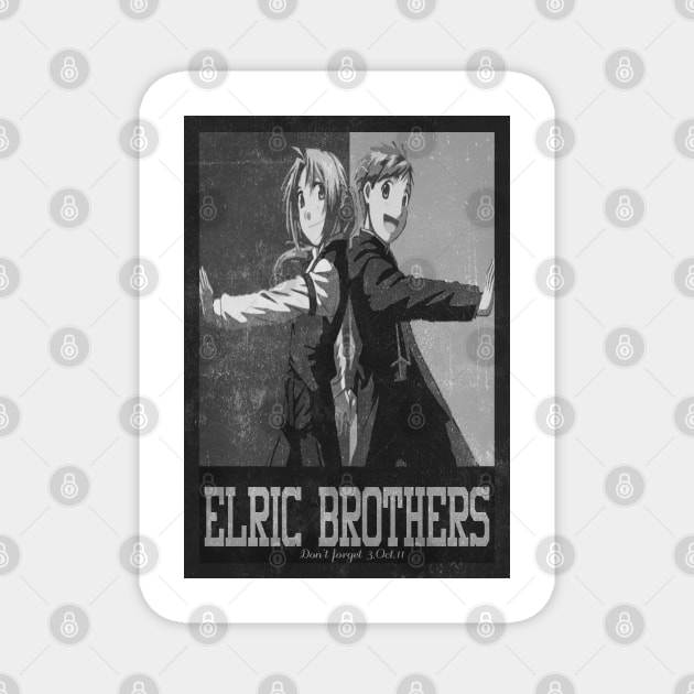 The Elric Brothers.....Don't Forget 3.oct.11 Magnet by kurticide