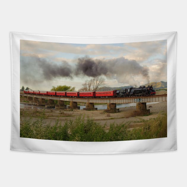 Steam locomotive Tapestry by kawaii_shop