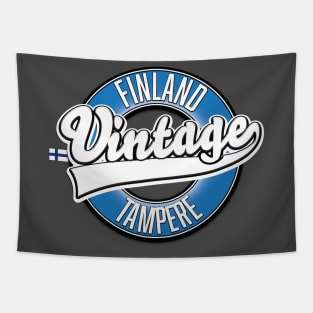 Tampere final vintage style logo Tapestry