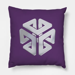 SGI metallic emblem - no text Pillow