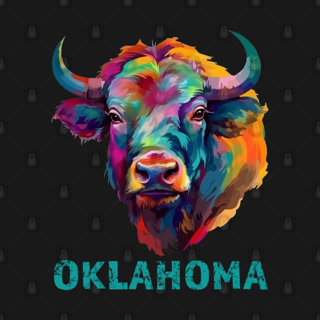 Oklahoma American Bison Lover Buffalo Souvenir by Pine Hill Goods