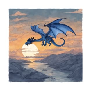 Blue Dragon In The Sun T-Shirt