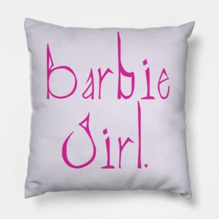 Gothy Barbie Logo (Pink) Pillow