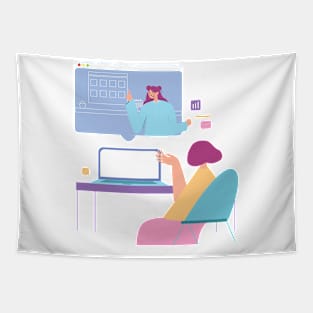 Work From Home Tapestry