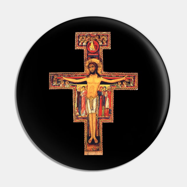 San Damiano Cross St. Francis of Assisi Pin by Beltschazar