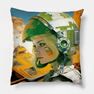 We Are Floating In Space - 53 - Sci-Fi Inspired Retro Artwork Pillow