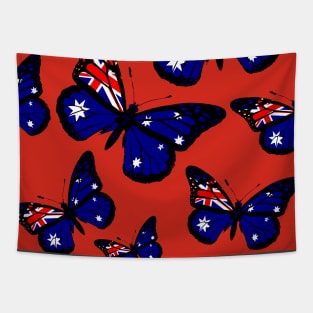 Australia Day Butterfly Pattern Proud Australian Celebrating Australian Independence Tapestry