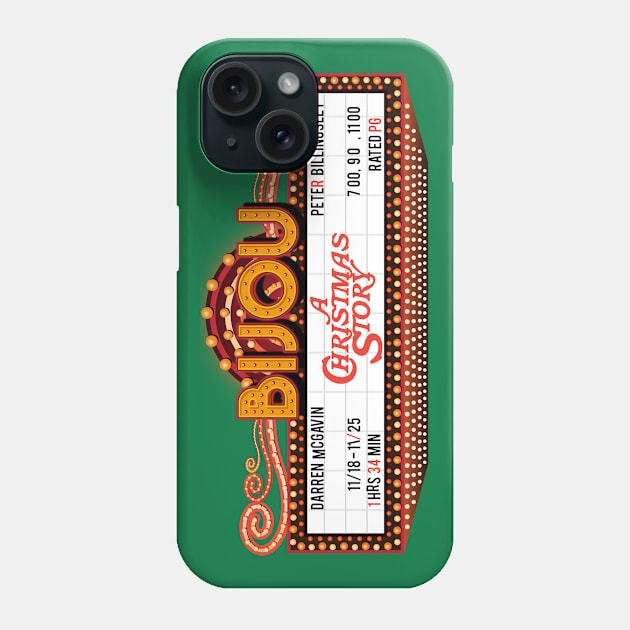 A Christmas Story Marquee Phone Case by MonkeyKing