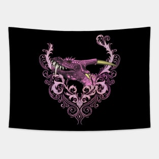 Dragon head in soft colors Tapestry