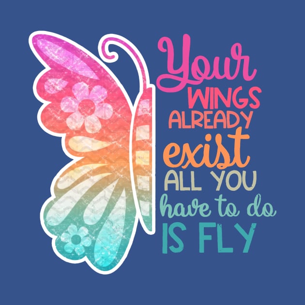 your wings already exist all you have to do is fly 2 by ladep