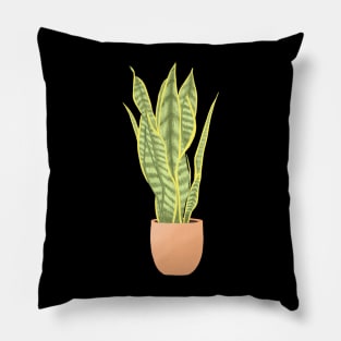 Snake Plant Cactus Pillow