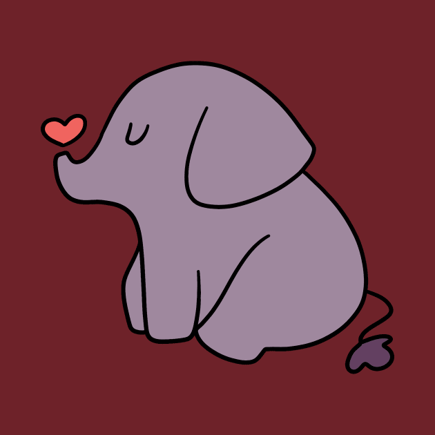 Little Heart Elephant by saradaboru