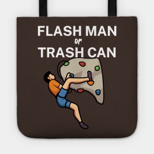 Flash man or trash can Tote