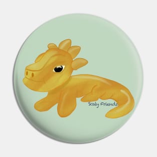 Yoel the Yellow Dino- The Scaly Friend's Collection Artwort By TheBlinkinBean Pin