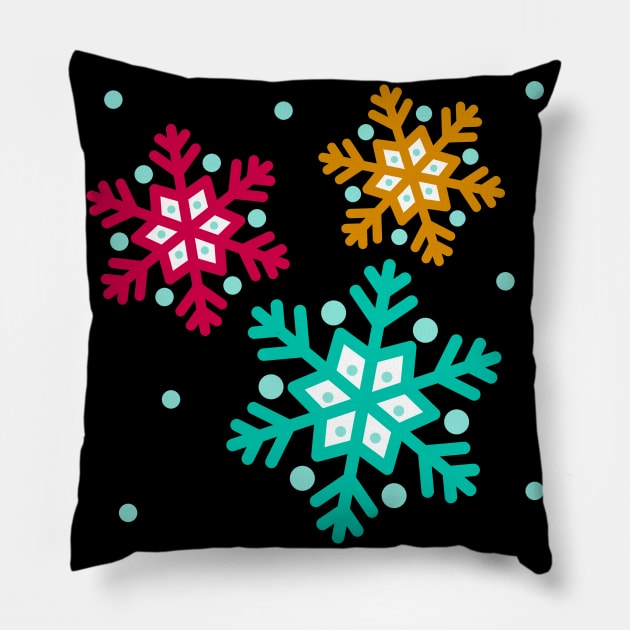 Let it Snow Pillow by Salma Ismail