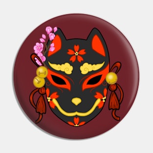 Kitsune Mask (2) Pin