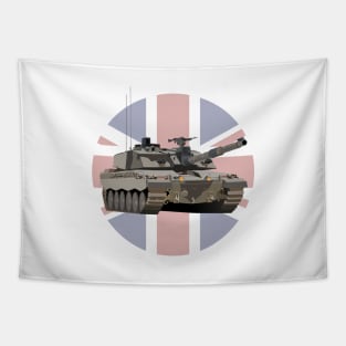 Challenger 2 British Battle Tank Tapestry