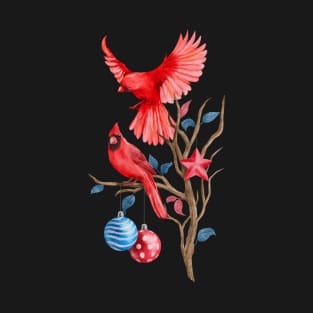 Two Red Birds T-Shirt