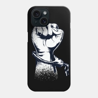 Raised Fist Broken Chain Rise Up Phone Case