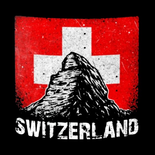 Switzerland Mountain flag by AsKartongs