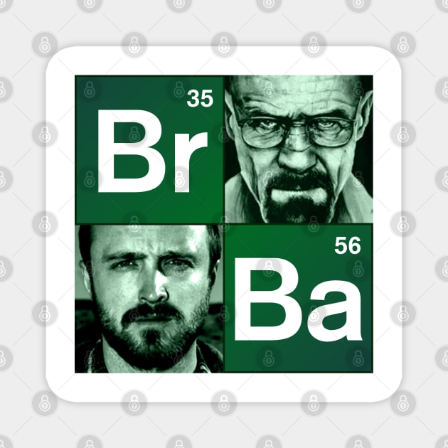 Jesse&Walter White Magnet by Aries Black