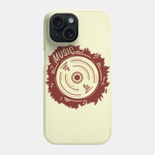 Gramophone retro disc Phone Case