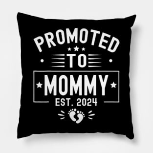 Promoted To Mommy Est 2024 Soon To Be Mom New Mommy 2024 Pillow